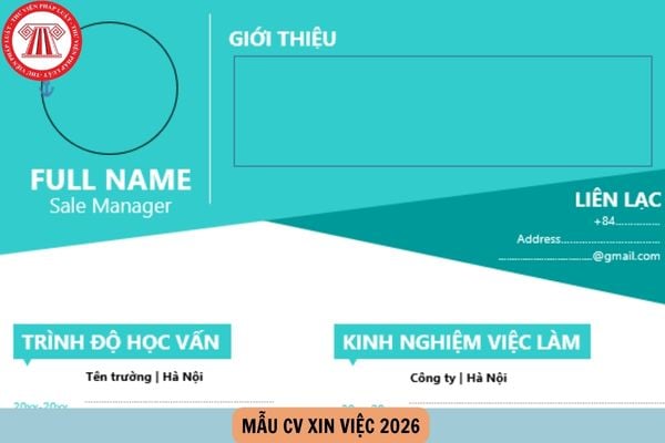 mẫu CV xin việc 2026