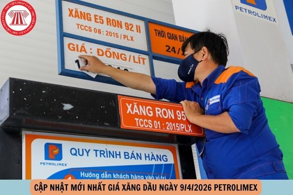 giá xăng ngày 9 4