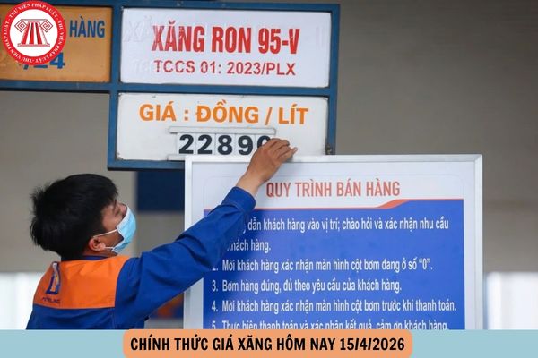 giá xăng hôm nay 15 4