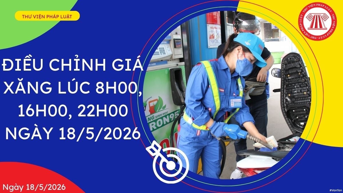 Điều chỉnh giá xăng ngày 18 5