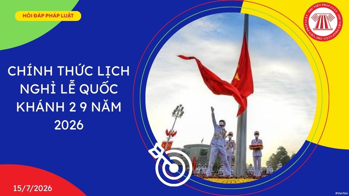 lịch nghỉ lễ Quốc Khánh 2 9 năm 2026