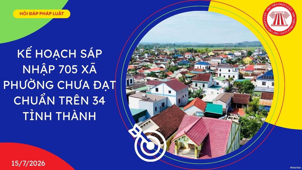 Kế hoạch sáp nhập 705 xã phường chưa đạt chuẩn trên 34 tỉnh thành