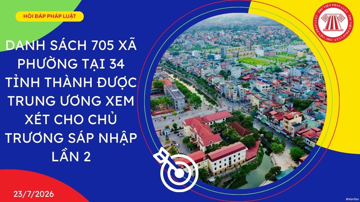 danh sách 705 xã phường tại 34 tỉnh thành được Trung ương xem xét cho chủ trương sáp nhập lần 2