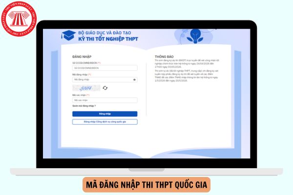 Cách lấy Mã đăng nhập thi THPT quốc gia 2026 chi tiết ra sao?