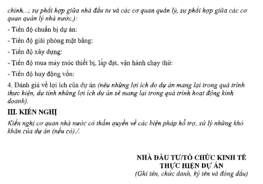 đánh giá kết thúc đầu tư