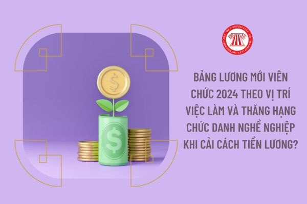 Bảng lương mới viên chức 2024 theo vị trí việc làm và thăng hạng chức danh nghề nghiệp khi cải cách tiền lương?