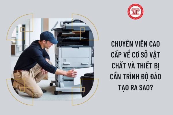 Chuyên viên cao cấp về cơ sở vật chất và thiết bị cần trình độ đào tạo ra sao?