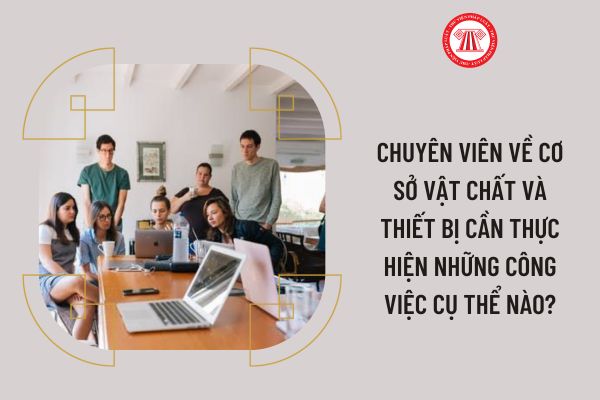 Chuyên viên về cơ sở vật chất và thiết bị cần thực hiện những công việc cụ thể nào?