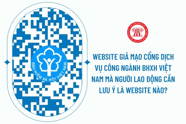 Website giả mạo Cổng dịch vụ công ngành BHXH Việt Nam mà người lao động cần lưu ý là website nào?