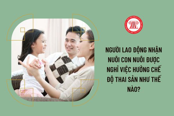 Người lao động nhận nuôi con nuôi được nghỉ việc hưởng chế độ thai sản như thế nào?