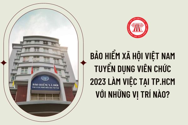 Bảo hiểm xã hội Thành phố Hồ Chí Minh tuyển dụng viên chức làm việc tại các đơn vị trực thuộc 2023