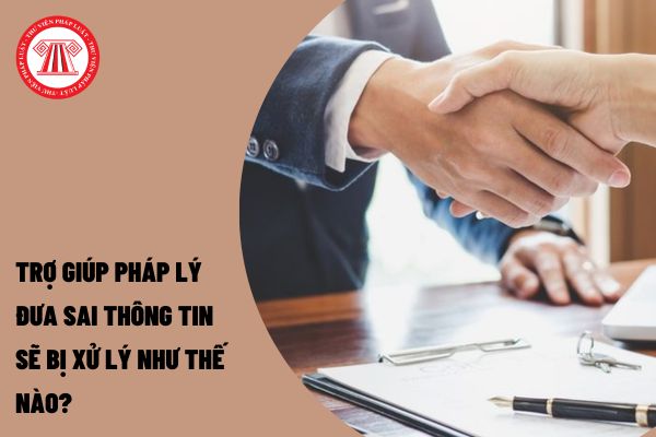 Trợ giúp pháp lý đưa sai thông tin sẽ bị xử lý như thế nào?