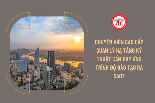 Chuyên viên cao cấp Quản lý hạ tầng kỹ thuật cần đáp ứng trình độ đào tạo ra sao?