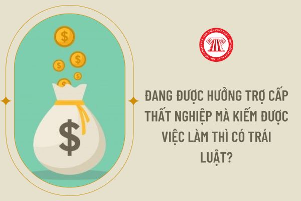 Đang được hưởng trợ cấp thất nghiệp mà kiếm được việc làm thì có trái luật?