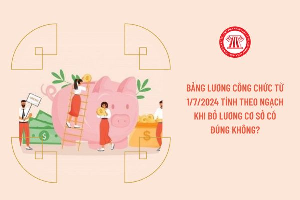 Bảng lương công chức 2024 tính theo ngạch công chức chứ không còn mức lương cơ sở nhân hệ số khi cải cách tiền lương?