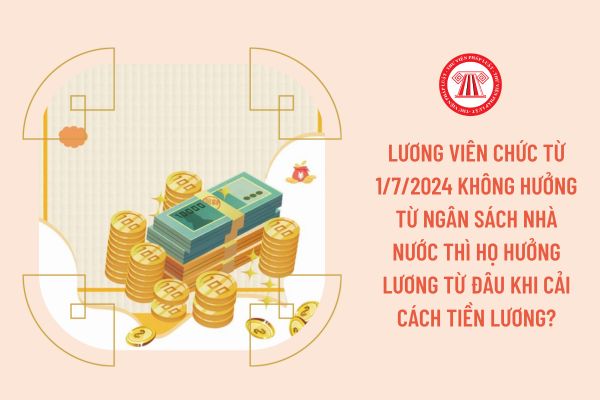 Lương viên chức từ 1/7/2024 không hưởng từ ngân sách nhà nước thì họ hưởng lương từ đâu khi cải cách tiền lương?