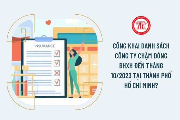 Công khai danh sách công ty chậm đóng BHXH đến tháng 10/2023 tại Thành phố Hồ Chí Minh?