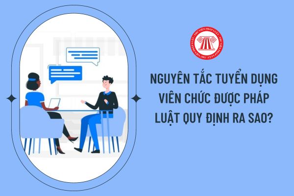 Nguyên tắc tuyển dụng viên chức được pháp luật quy định ra sao?