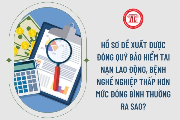 Hồ sơ đề xuất được đóng quỹ bảo hiểm tai nạn lao động, bệnh nghề nghiệp thấp hơn mức đóng bình thường ra sao?