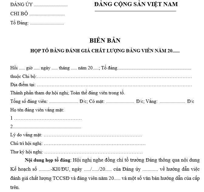 biên bản