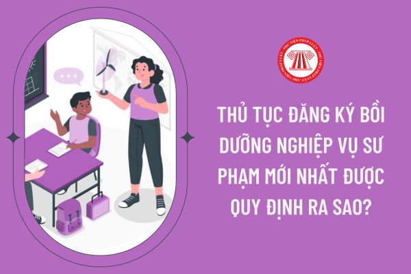 Thủ tục đăng ký bồi dưỡng nghiệp vụ sư phạm mới nhất được quy định ra sao?