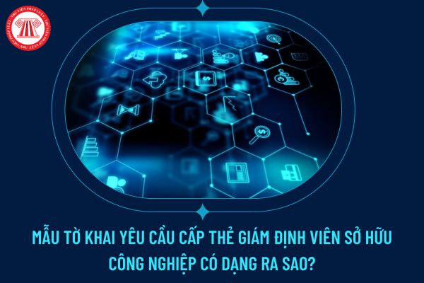 Mẫu tờ khai yêu cầu cấp Thẻ giám định viên sở hữu công nghiệp có dạng ra sao?