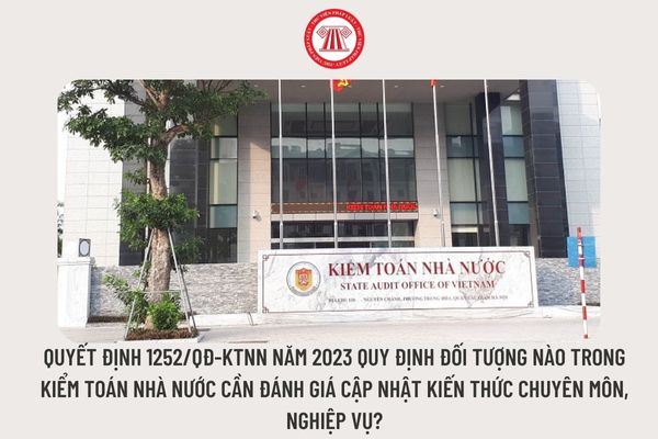 Quyết định 1252/QĐ-KTNN năm 2023 quy định đối tượng nào trong kiểm toán Nhà nước cần đánh giá cập nhật kiến thức chuyên môn, nghiệp vụ?