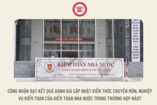 Công nhận đạt kết quả đánh giá cập nhật kiến thức chuyên môn, nghiệp vụ kiểm toán của kiểm toán nhà nước trong trường hợp nào?