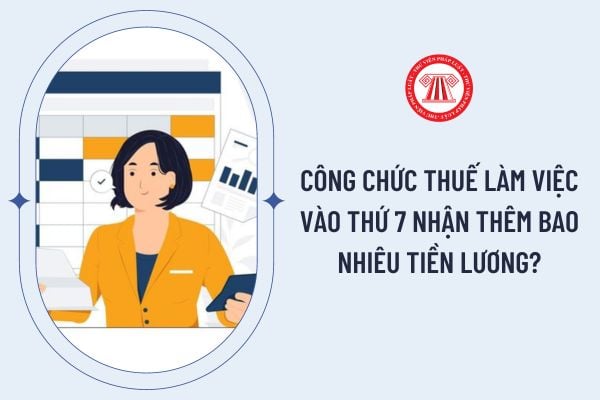 Công chức thuế làm việc vào thứ 7 nhận thêm bao nhiêu tiền lương?