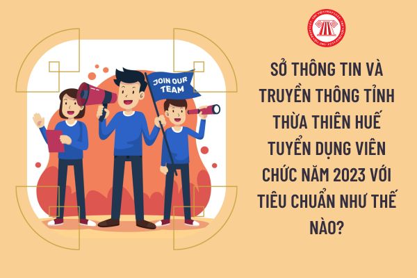 Sở Thông tin và Truyền thông tỉnh Thừa Thiên Huế tuyển dụng viên chức năm 2023 với tiêu chuẩn như thế nào?