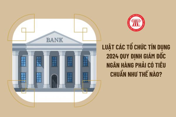 Luật Các tổ chức tín dụng 2024 quy định giám đốc ngân hàng phải có tiêu chuẩn như thế nào?