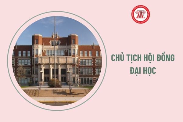 Chủ tịch hội đồng đại học trong cơ sở giáo dục cần yêu cầu về trình độ phẩm chất ra sao?