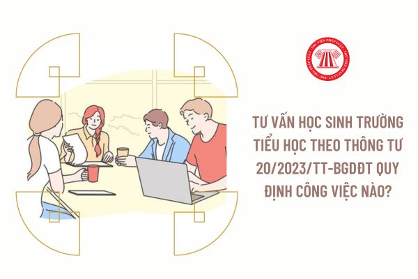 Tư vấn học sinh trường tiểu học theo Thông tư 20/2023/TT-BGDĐT quy định công việc nào?