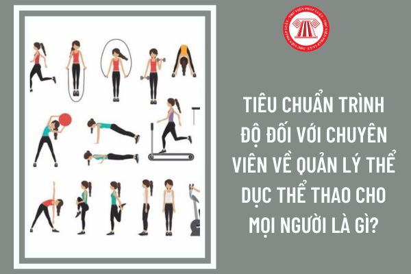 Tiêu chuẩn trình độ đối với chuyên viên về quản lý thể dục thể thao cho mọi người là gì?