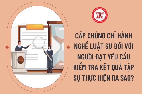 Cấp Chứng chỉ hành nghề luật sư đối với người đạt yêu cầu kiểm tra kết quả tập sự thực hiện ra sao?