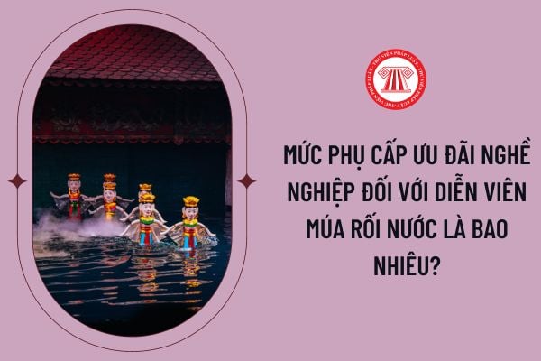 Mức phụ cấp ưu đãi nghề nghiệp đối với diễn viên múa rối nước là bao nhiêu?