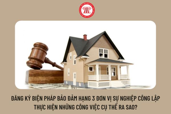 Đăng ký biện pháp bảo đảm hạng 3 đơn vị sự nghiệp công lập thực hiện những công việc cụ thể ra sao?