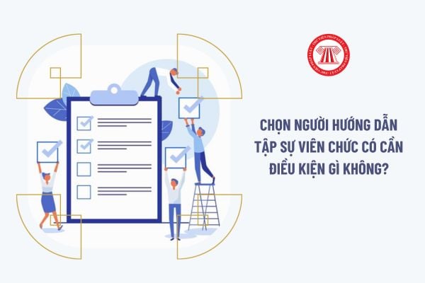 Chọn người hướng dẫn tập sự viên chức có cần điều kiện gì không?