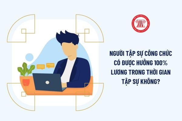 Người tập sự công chức có được hưởng 100% lương trong thời gian tập sự không?