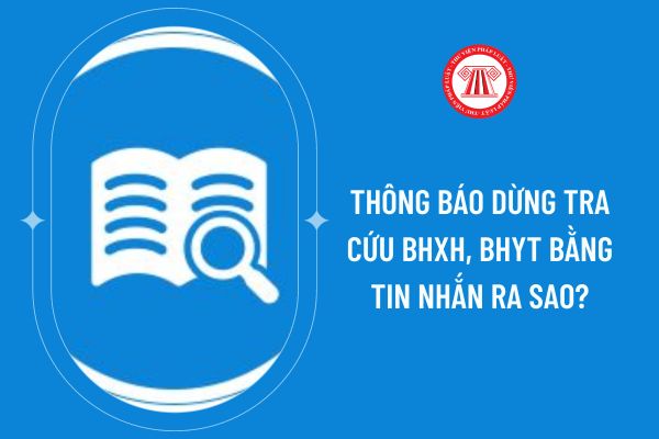 Thông báo dừng tra cứu BHXH, BHYT bằng tin nhắn ra sao?