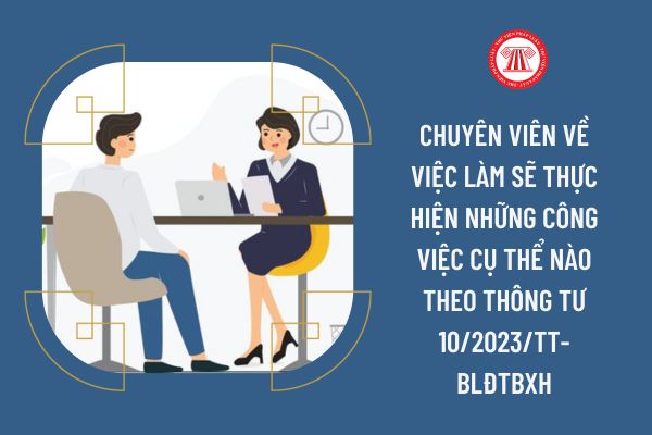 Chuyên viên về việc làm sẽ thực hiện những công việc cụ thể nào theo Thông tư 10/2023/TT-BLĐTBXH