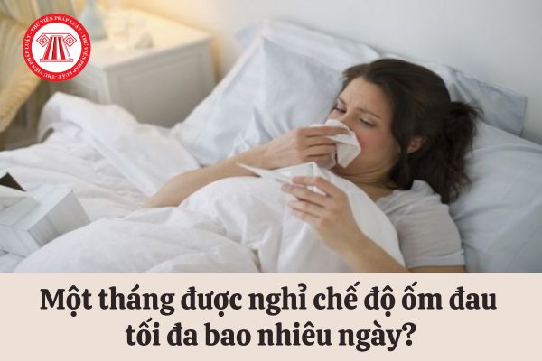 Một tháng được nghỉ chế độ ốm đau tối đa bao nhiêu ngày?