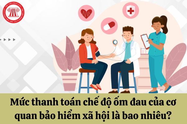 Mức thanh toán chế độ ốm đau của cơ quan bảo hiểm xã hội là bao nhiêu?