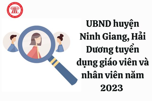 UBND huyện Ninh Giang, Hải Dương tuyển dụng giáo viên và nhân viên năm 2023 với chỉ tiêu và cơ cấu tuyển dụng ra sao?