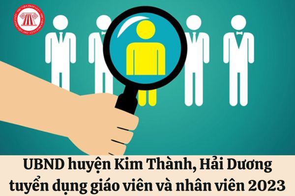 UBND huyện Kim Thành, Hải Dương tuyển dụng giáo viên và nhân viên năm 2023 với tiêu chuẩn, điều kiện như thế nào?