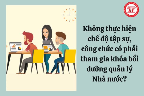 Không thực hiện chế độ tập sự, công chức có phải tham gia khóa bồi dưỡng quản lý Nhà nước hay không?