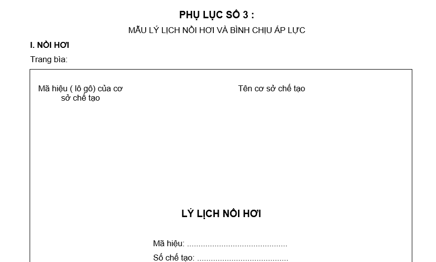 Phụ lục 3