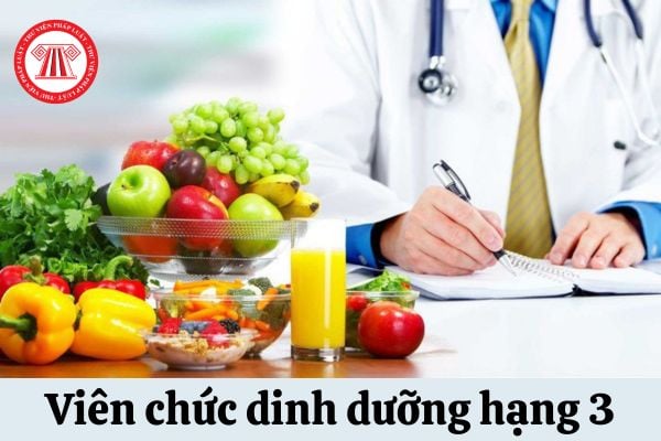 Viên chức dinh dưỡng hạng 3 được áp dụng hệ số lương bao nhiêu?