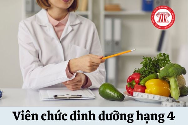 Viên chức dinh dưỡng hạng 4 cần đáp ứng tiêu chuẩn về trình độ đào tạo và năng lực chuyên môn như thế nào?