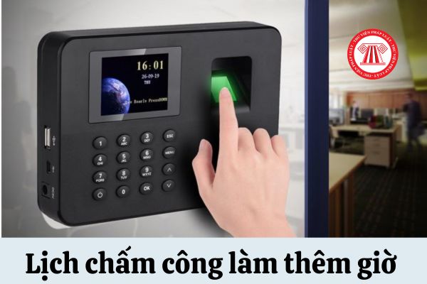 lịch chấm công làm thêm giờ